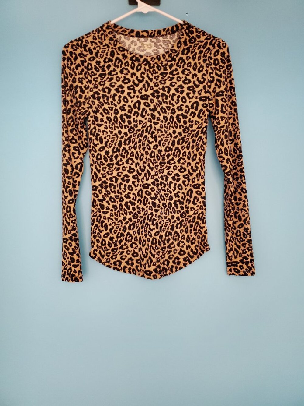 NOBO No Boundaries Top Size XS (0-2) Ribbed Cheetah Print